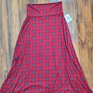 LuLaRoe maxi skirt size large - NWT